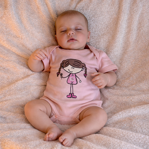 Baby-Body Emma rosa Schuhe