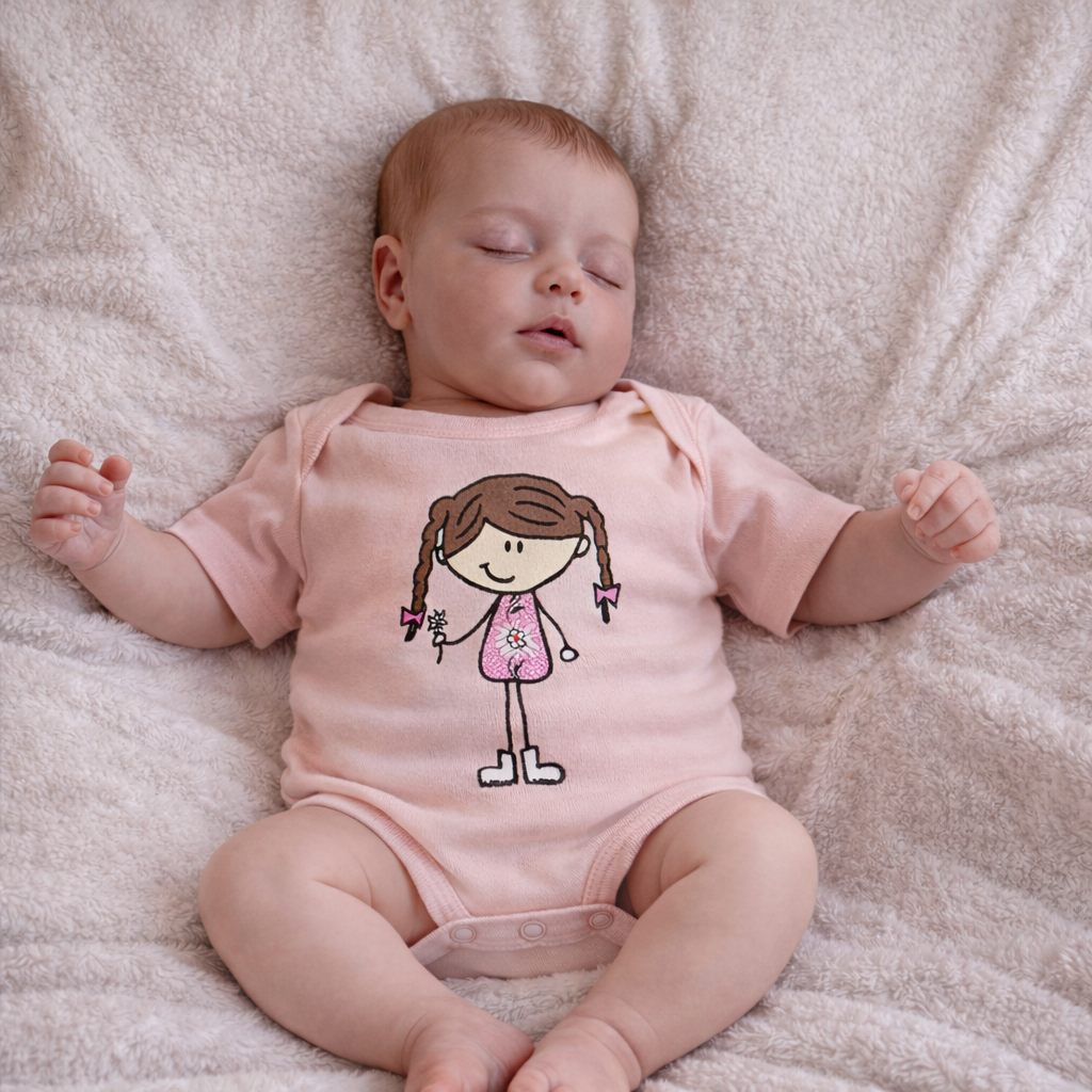 Baby-Body Emma weisse Schuhe